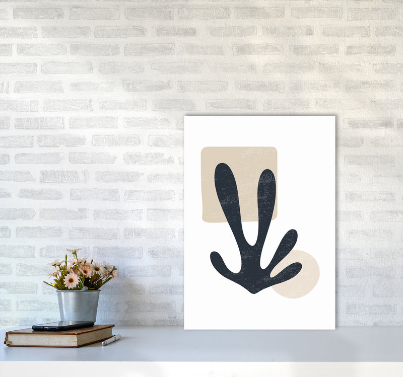 Minimal Abstract Algae II Art Print by Jason Stanley A2 Black Frame