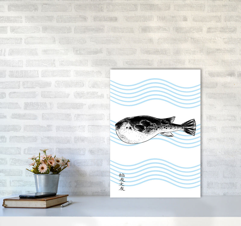 Fugu Art Print by Jason Stanley A2 Black Frame
