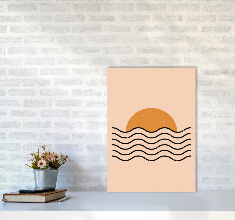 Boho Sunset Art Print by Jason Stanley A2 Black Frame