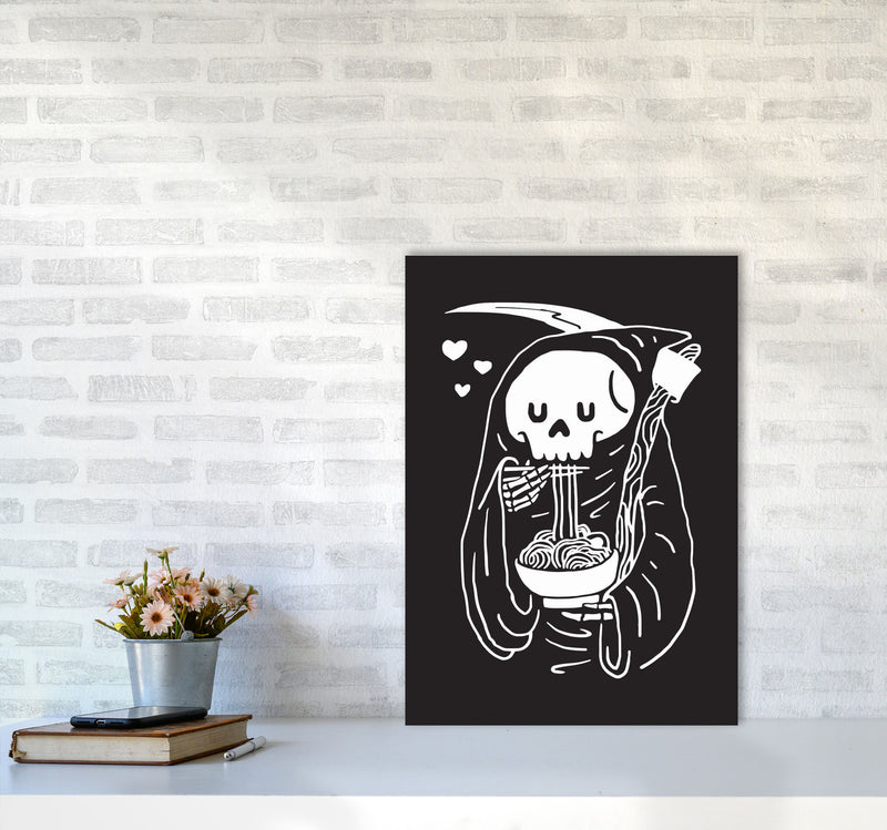 But First...Noodles Art Print by Jason Stanley A2 Black Frame