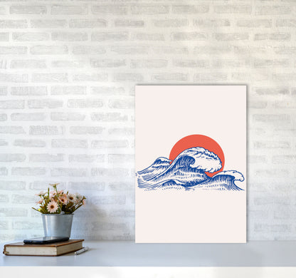 Chill Waves Art Print by Jason Stanley A2 Black Frame