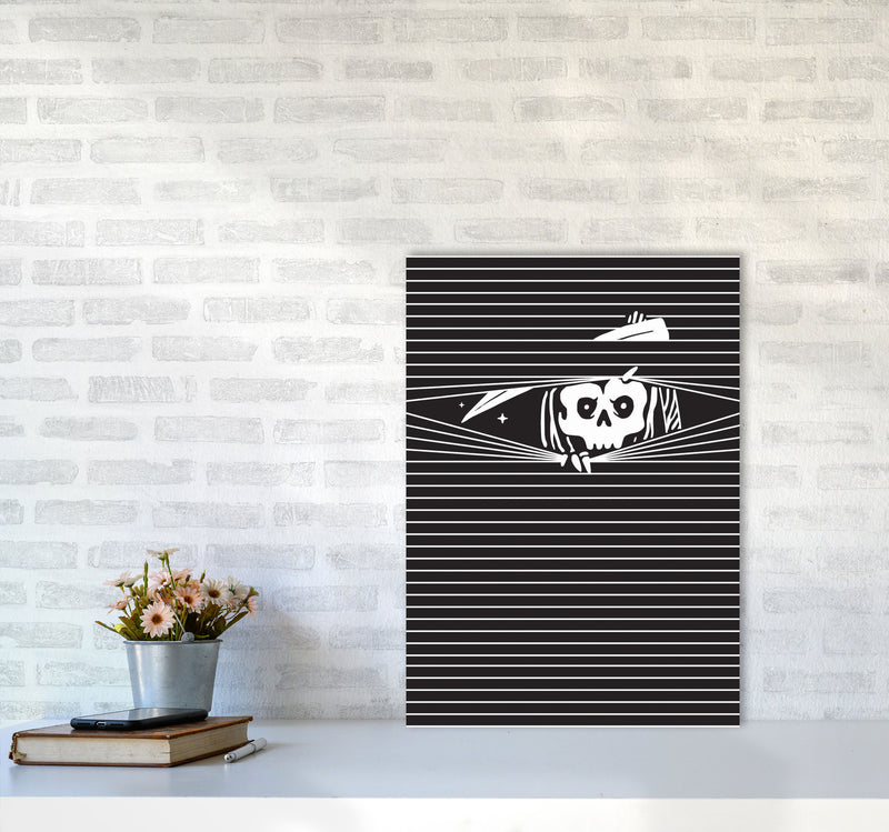 The Grim Reaper Art Print by Jason Stanley A2 Black Frame