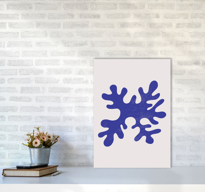 Abstract Blue Algae Art Print by Jason Stanley A2 Black Frame