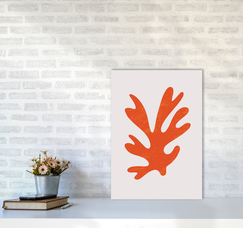 Abstract Red Algae Art Print by Jason Stanley A2 Black Frame