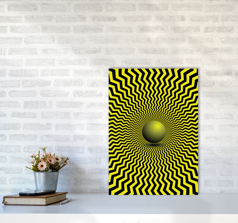 Optical Illusion Art Print by Jason Stanley A2 Black Frame