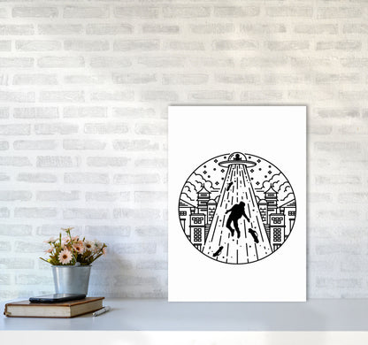 Alien Invasion Art Print by Jason Stanley A2 Black Frame