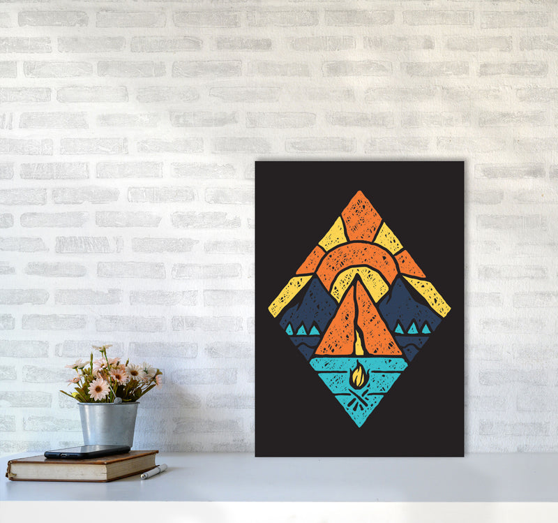 Adventure Is Here Art Print by Jason Stanley A2 Black Frame