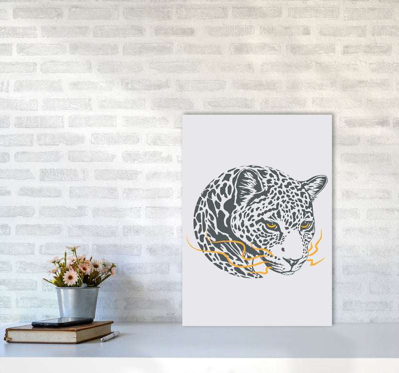 Wise Leopard Art Print by Jason Stanley A2 Black Frame