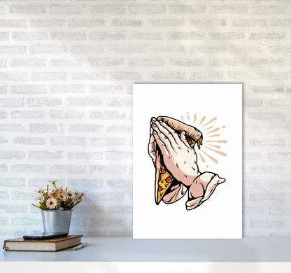 Pizza Is Life Art Print by Jason Stanley A2 Black Frame