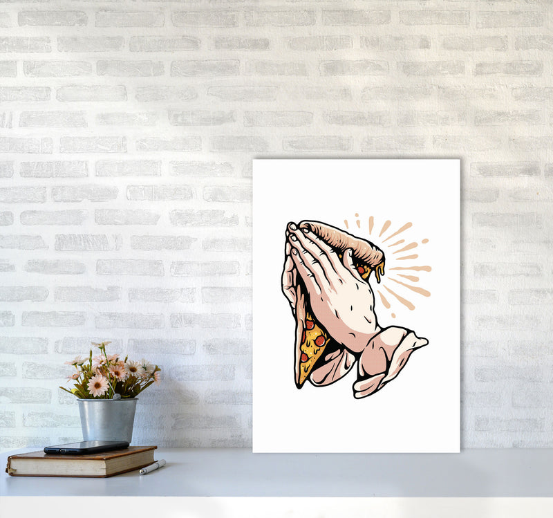 Pizza Is Life Art Print by Jason Stanley A2 Black Frame