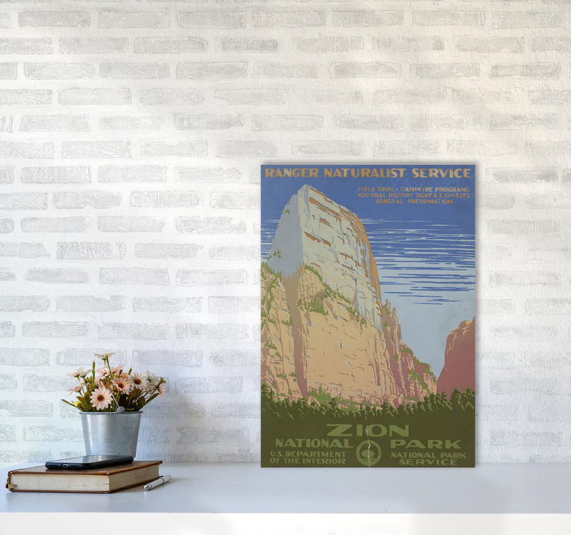 Zion National Park Art Print by Jason Stanley A2 Black Frame