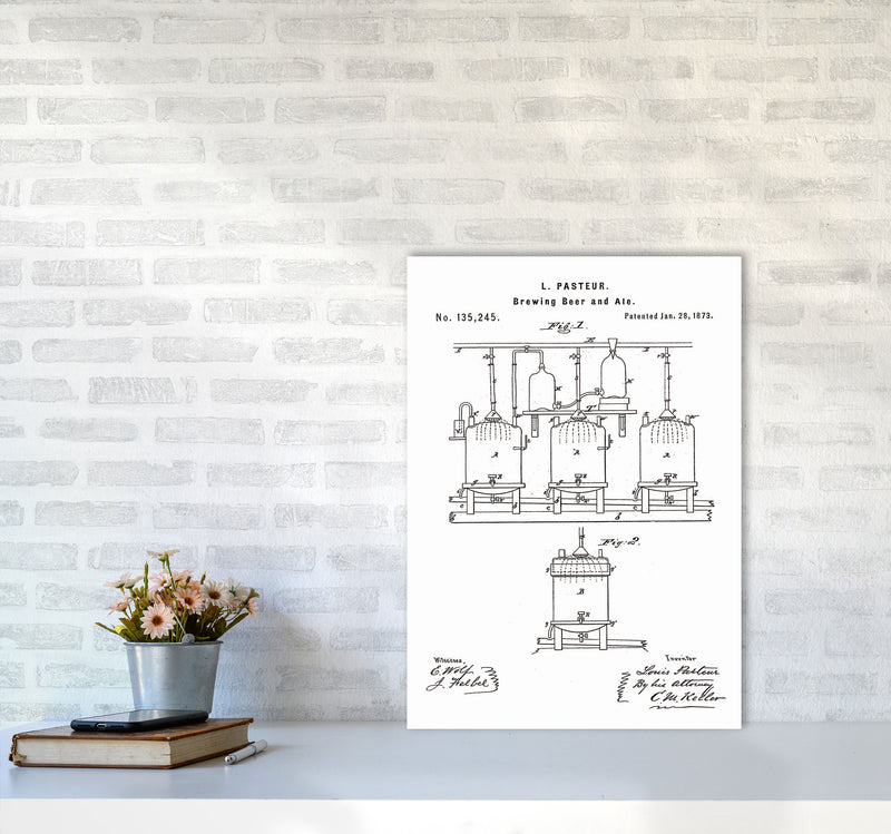 Brewing Beer Apparatus Patent Art Print by Jason Stanley A2 Black Frame