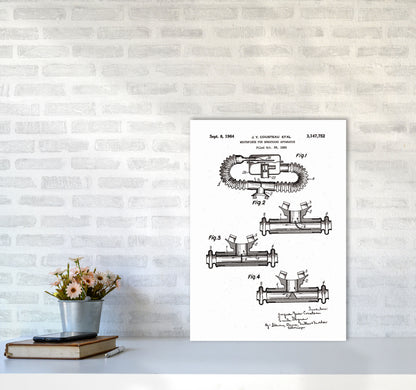 Diving Apparatus Patent Art Print by Jason Stanley A2 Black Frame