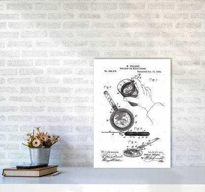 Drink Strainer Patent Art Print by Jason Stanley A2 Black Frame