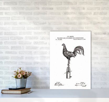 Weather Vane Patent Art Print by Jason Stanley A2 Black Frame