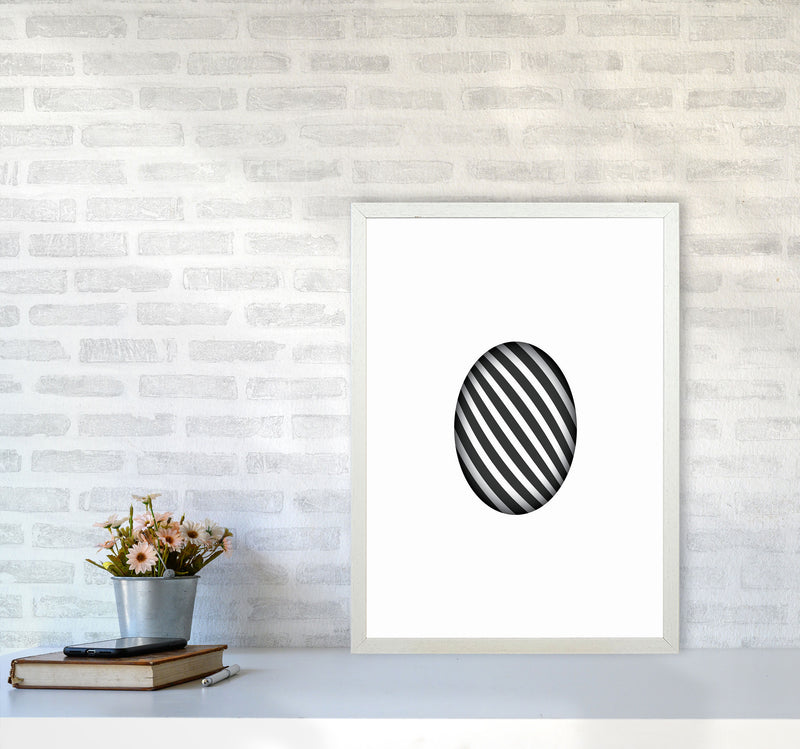 Minimal Geometric Series - 48 Art Print by Jason Stanley A2 Oak Frame
