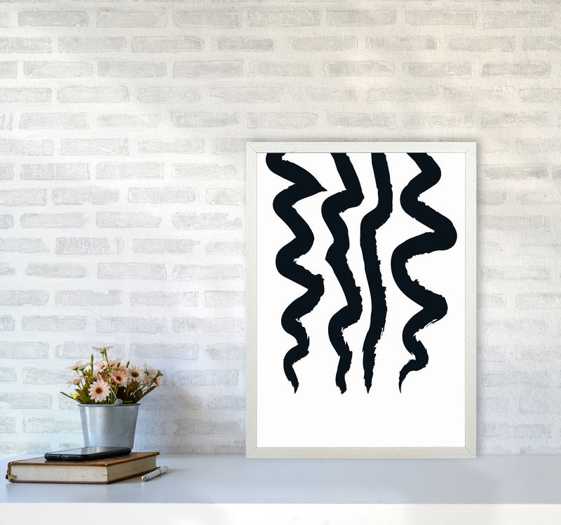Minimal Geometric Series - 45 Art Print by Jason Stanley A2 Oak Frame