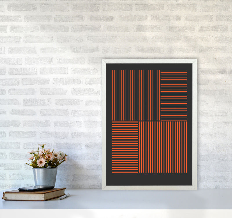 Minimal Geometric Series - 24 Art Print by Jason Stanley A2 Oak Frame