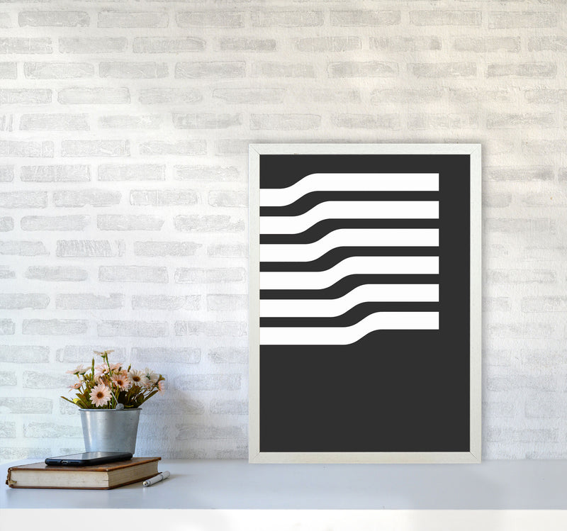 Minimal Geometric Series - 17 Art Print by Jason Stanley A2 Oak Frame