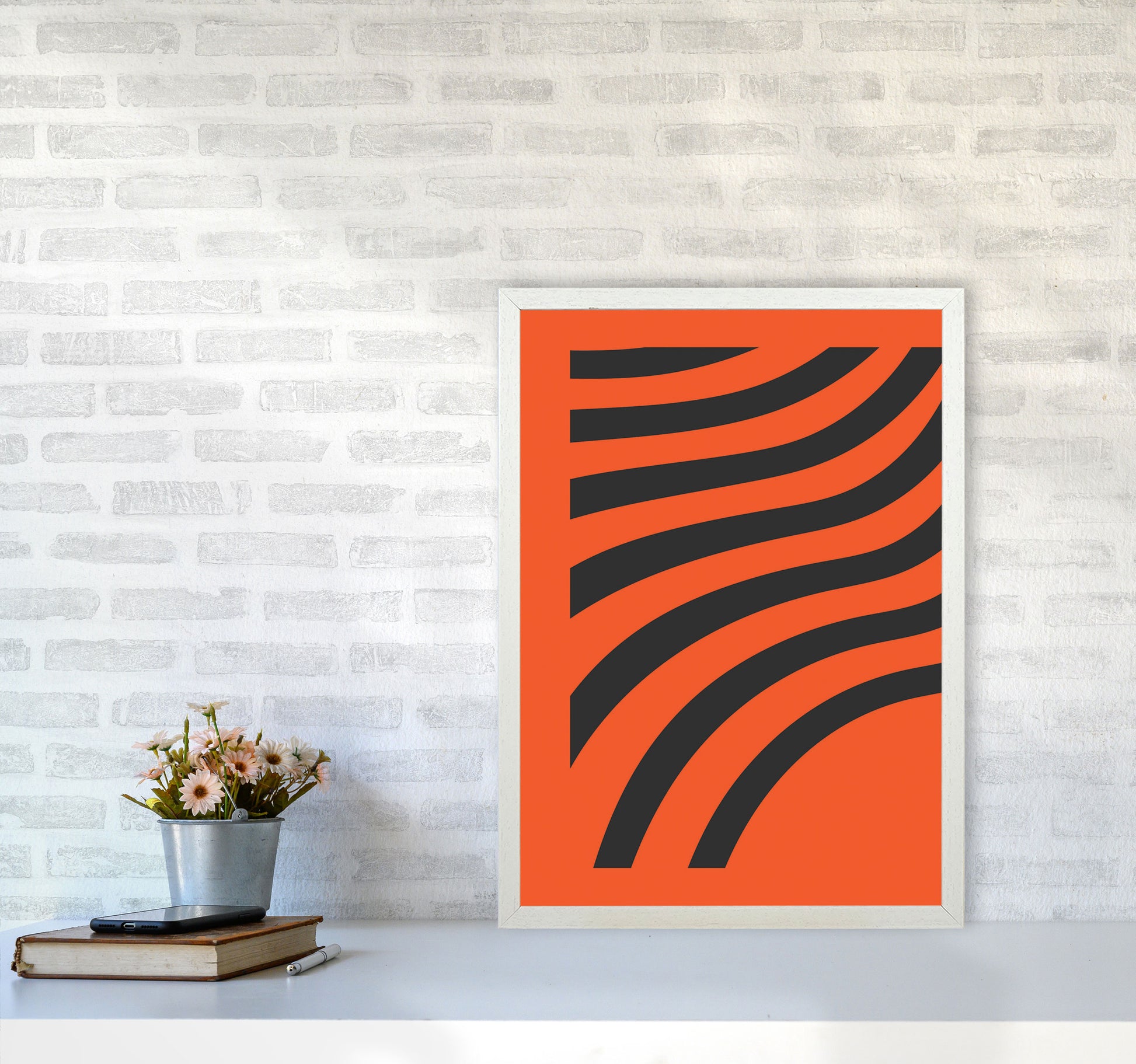 Minimal Geometric Series - 15 Art Print by Jason Stanley A2 Oak Frame