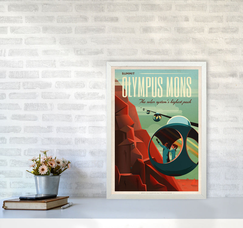 Spacex - Valles Marineris Art Print by Jason Stanley A2 Oak Frame