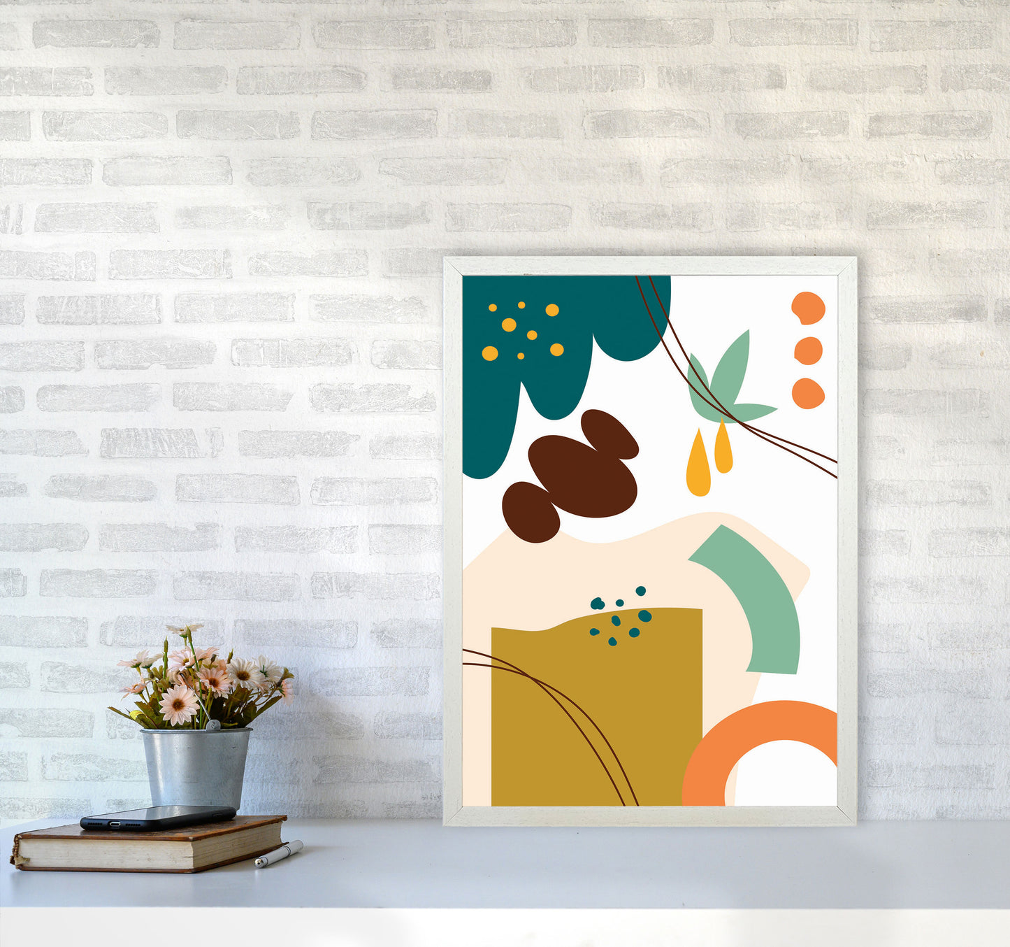 Abstract Expression II Art Print by Jason Stanley A2 Oak Frame