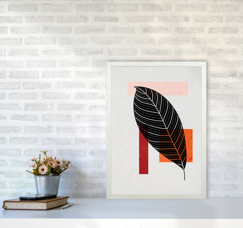 Abstract Leaf Vibe IIII Art Print by Jason Stanley A2 Oak Frame