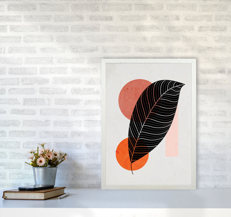 Abstract Leaf Vibe III Art Print by Jason Stanley A2 Oak Frame