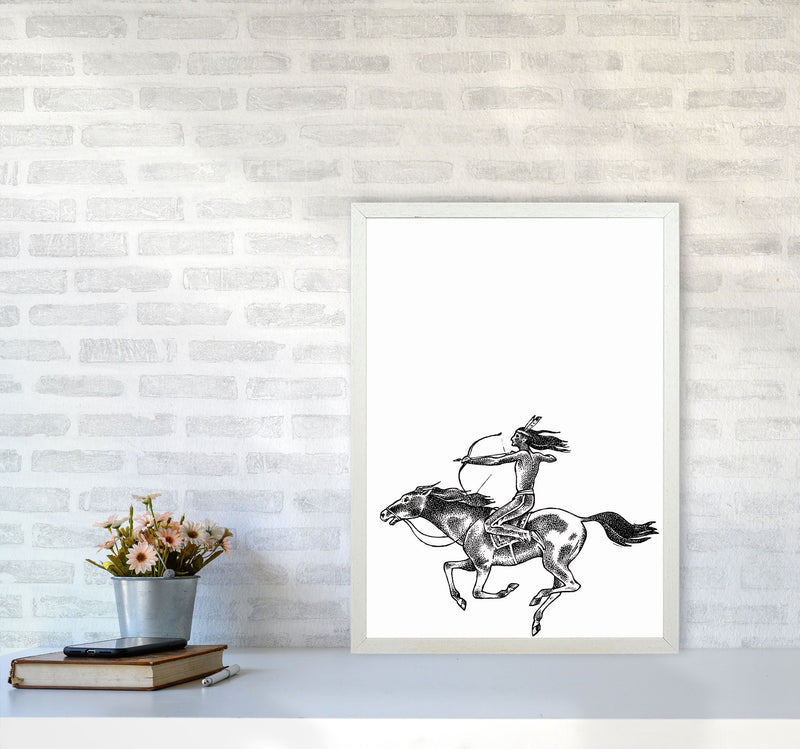 Native American Indian Art Print by Jason Stanley A2 Oak Frame