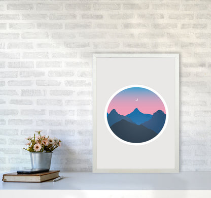 Moody Moonrise Kingdom Art Print by Jason Stanley A2 Oak Frame