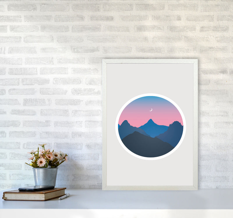 Moody Moonrise Kingdom Art Print by Jason Stanley A2 Oak Frame
