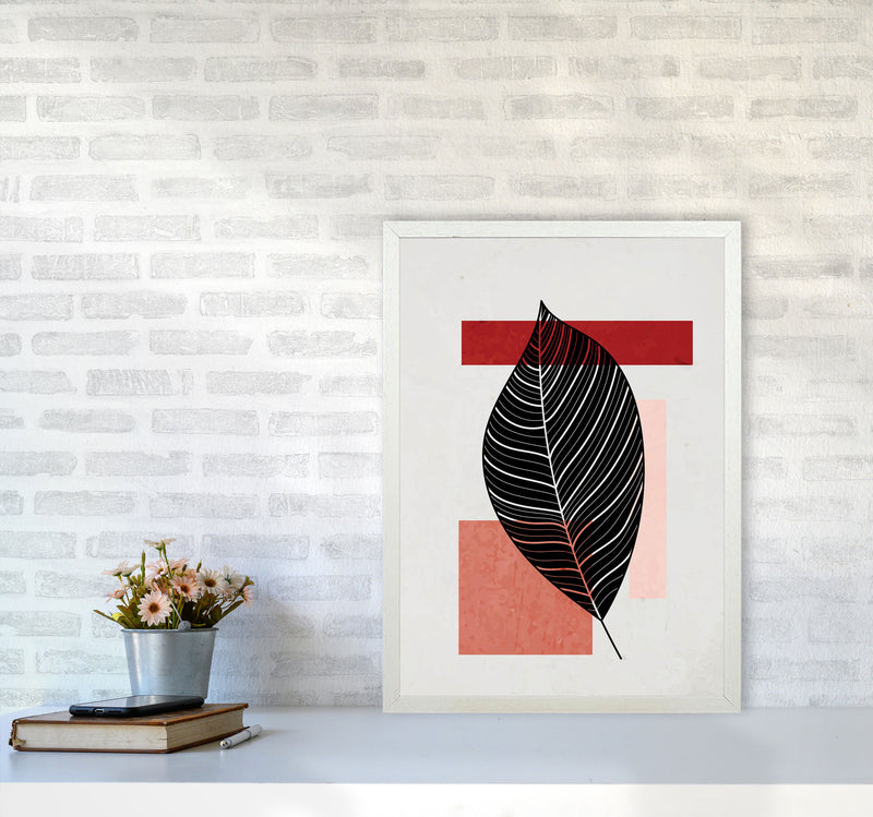 Abstract Leaf Vibe II Art Print by Jason Stanley A2 Oak Frame