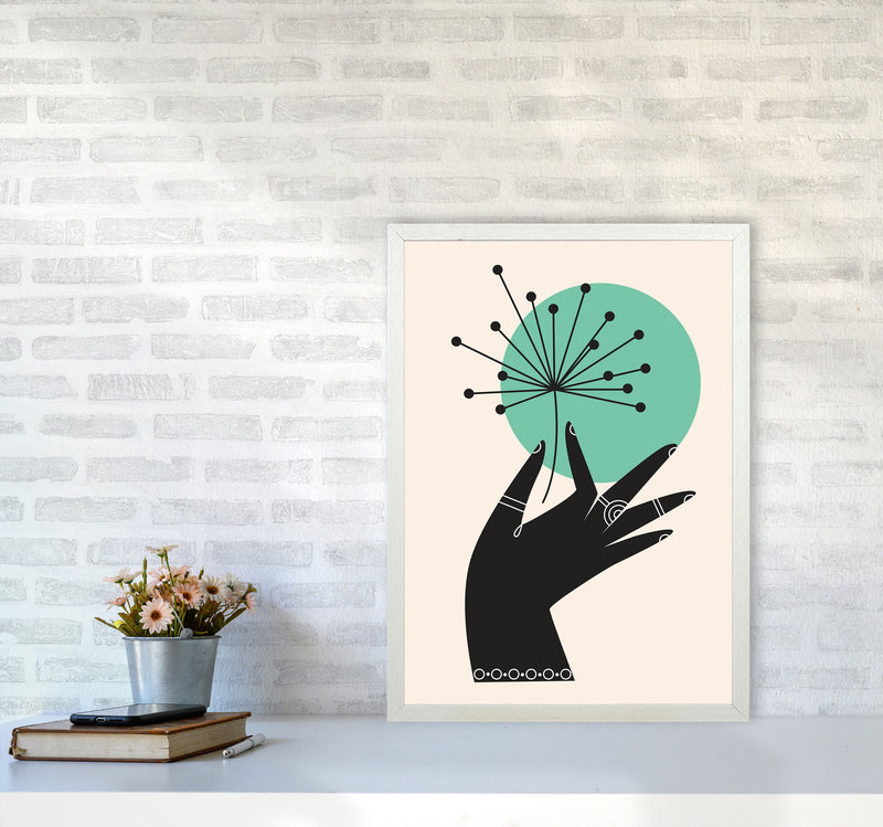 What A Pretty Flower Art Print by Jason Stanley A2 Oak Frame