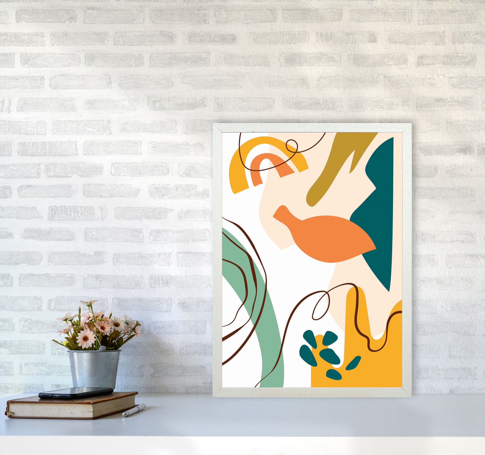 Abstract Expression I Art Print by Jason Stanley A2 Oak Frame