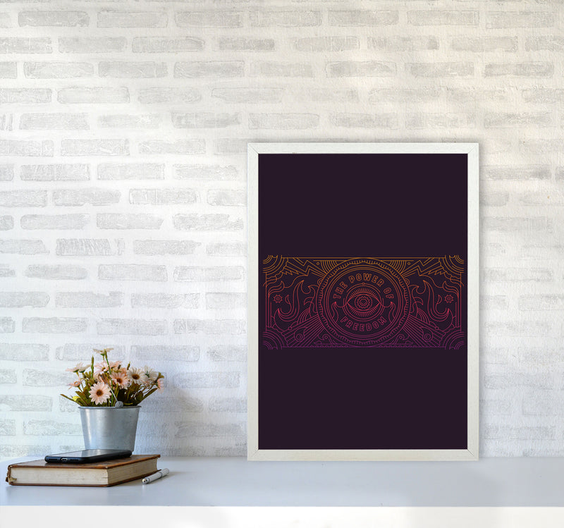 The Power Of Freedom Art Print by Jason Stanley A2 Oak Frame