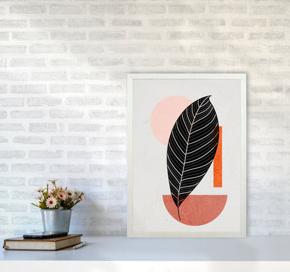 Abstract Leaf Vibe I Art Print by Jason Stanley A2 Oak Frame