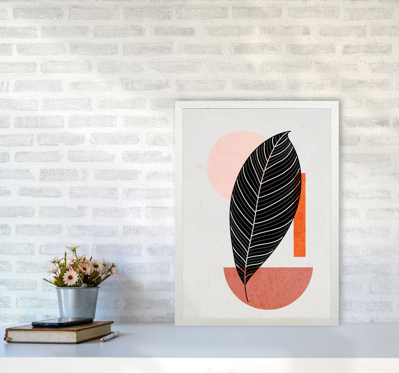 Abstract Leaf Vibe I Art Print by Jason Stanley A2 Oak Frame