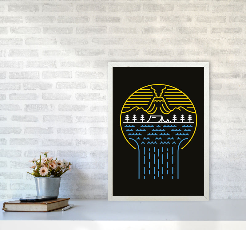 Minimal Nature Vibes Art Print by Jason Stanley A2 Oak Frame