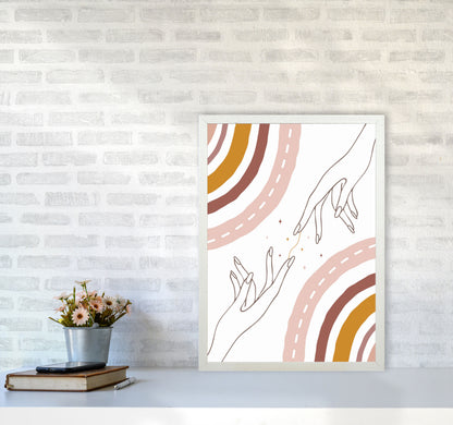 We Are All Connected Art Print by Jason Stanley A2 Oak Frame