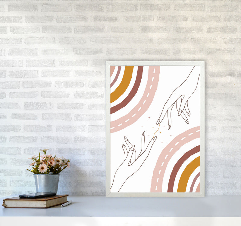 We Are All Connected Art Print by Jason Stanley A2 Oak Frame