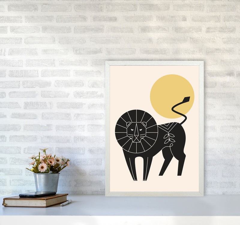 King Of The Jungle Art Print by Jason Stanley A2 Oak Frame