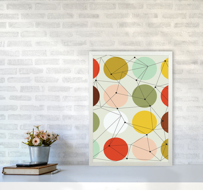 Geometry On Circles Art Print by Jason Stanley A2 Oak Frame