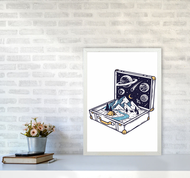Carry On Carry All Art Print by Jason Stanley A2 Oak Frame