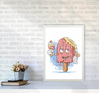 Don'T Let Me Melt Art Print by Jason Stanley A2 Oak Frame