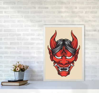Japanese Folklore Art Print by Jason Stanley A2 Oak Frame