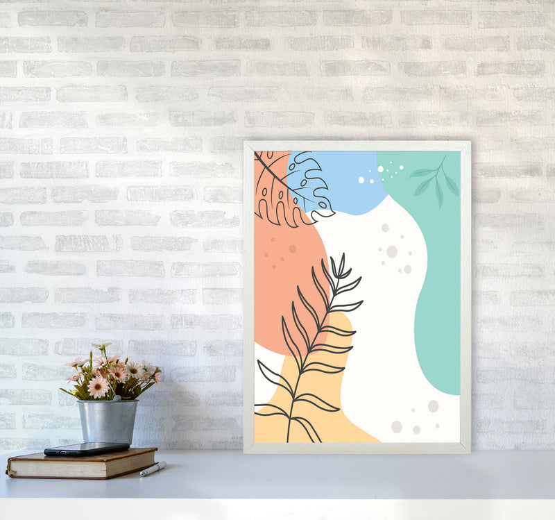 Abstract Leaves II Art Print by Jason Stanley A2 Oak Frame