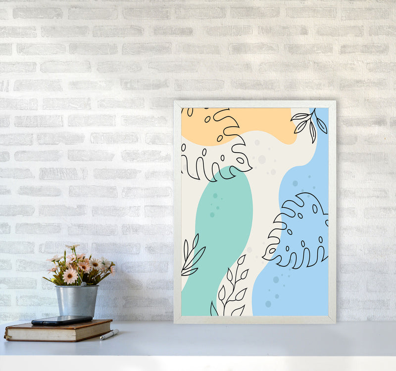 Abstract Leaves I Art Print by Jason Stanley A2 Oak Frame