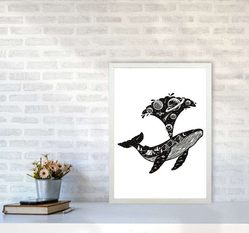 Humpback Universe Art Print by Jason Stanley A2 Oak Frame