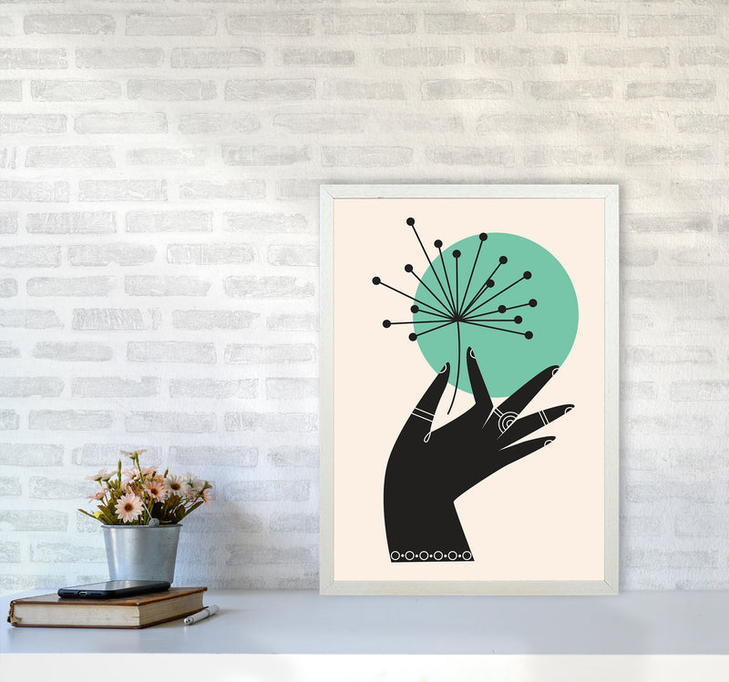 Abstract Hand II Art Print by Jason Stanley A2 Oak Frame