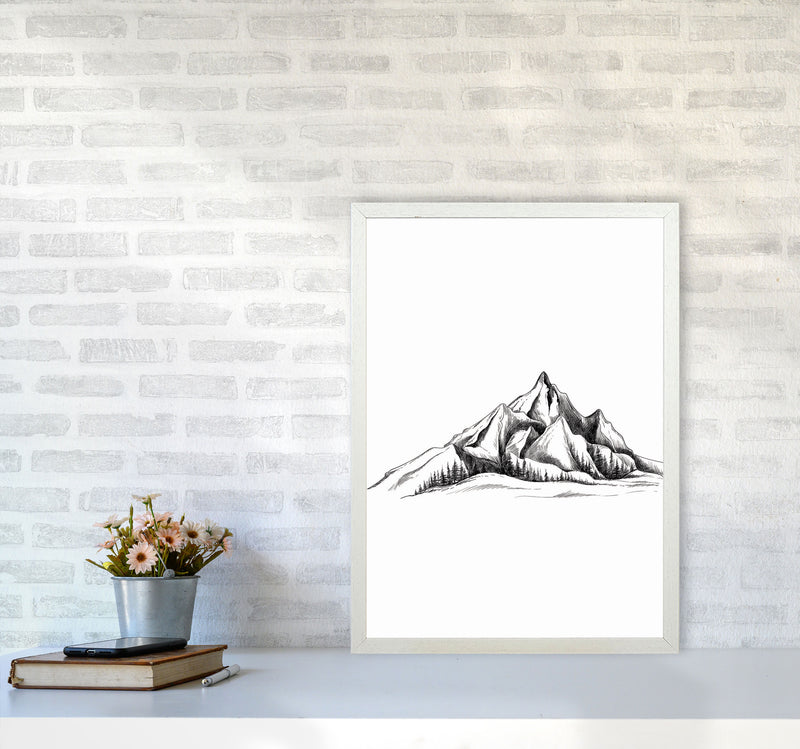 To The Mountains Art Print by Jason Stanley A2 Oak Frame